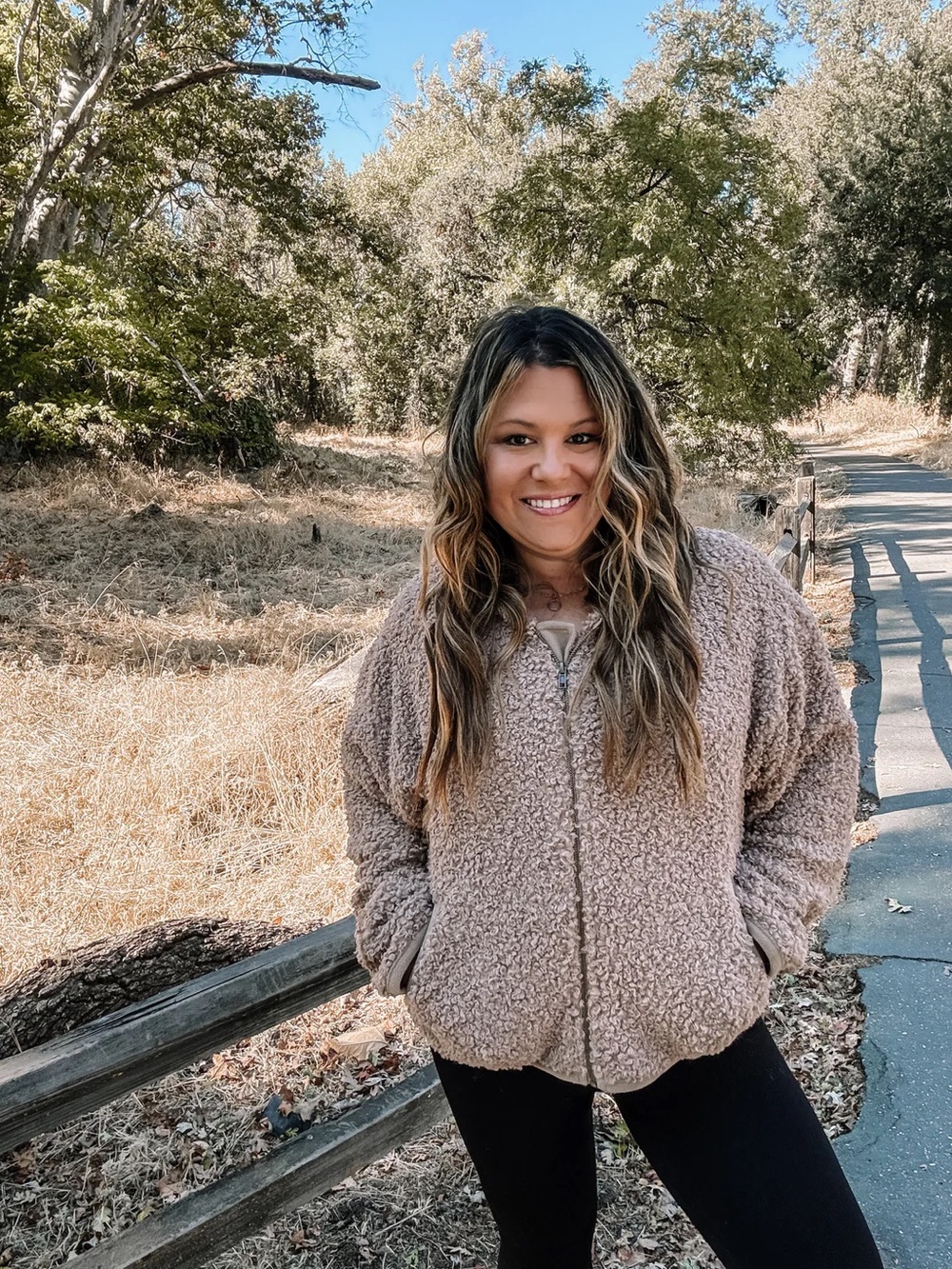 Cozy Taupe Sherpa Jacket - Women’s Zip-Up